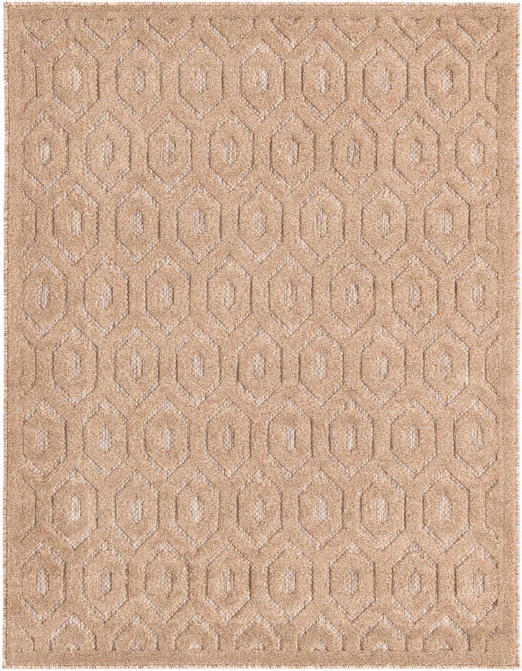 Detail image of 4' x 6' Easy-Clean Trellis Textured Indoor / Outdoor Rug