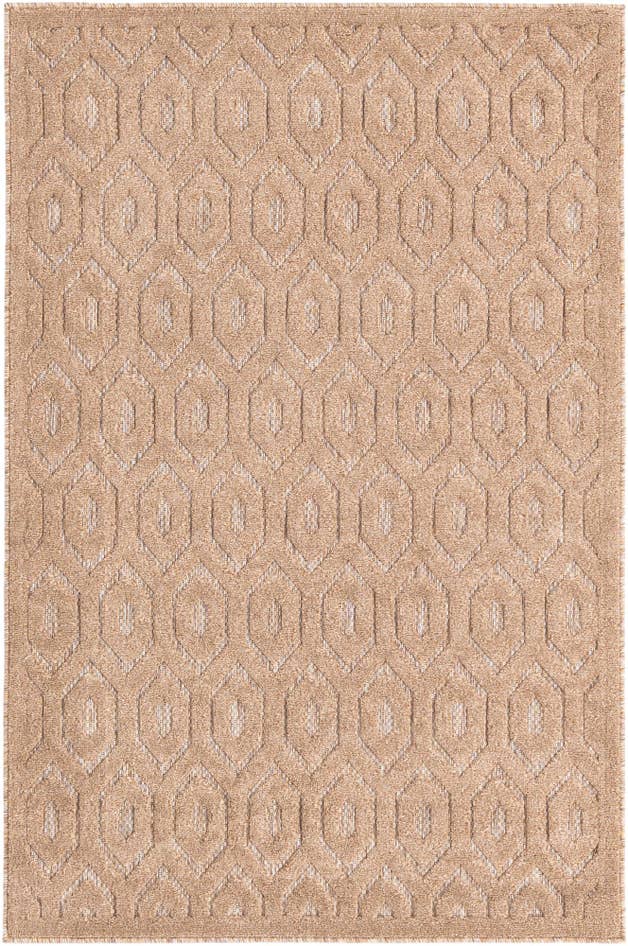 Detail image of 4' x 6' Easy-Clean Trellis Textured Indoor / Outdoor Rug