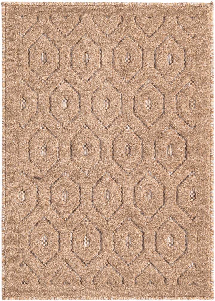 2' x 3' Easy-Clean Trellis Textured Indoor / Outdoor Rug