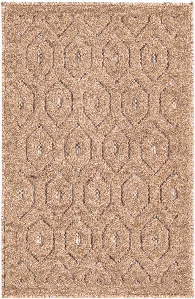 2' x 3' Easy-Clean Trellis Textured Indoor / Outdoor Rug
