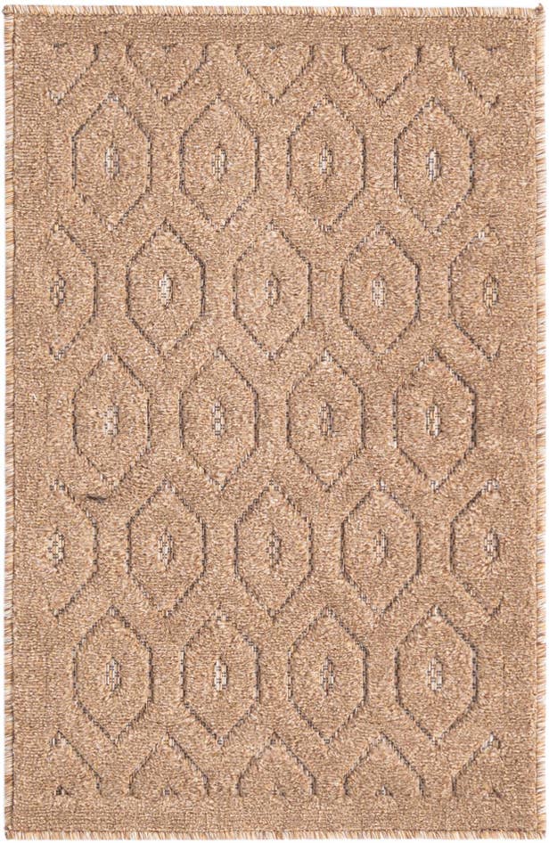 Detail image of 2' x 3' Easy-Clean Trellis Textured Indoor / Outdoor Rug