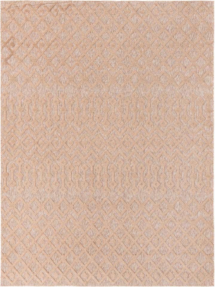 9' x 12' Easy-Clean Trellis Textured Indoor / Outdoor Rug