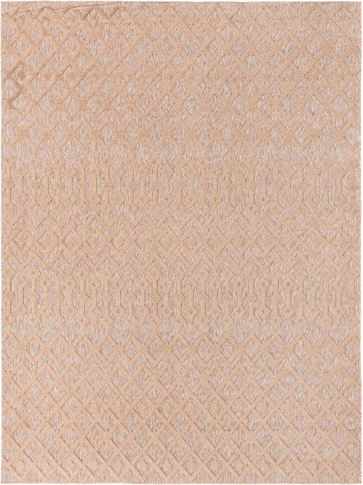 Detail image of 9' x 12' Easy-Clean Trellis Textured Indoor / Outdoor Rug