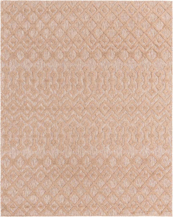 7' 10 x 10' Easy-Clean Trellis Textured Indoor / Outdoor Rug