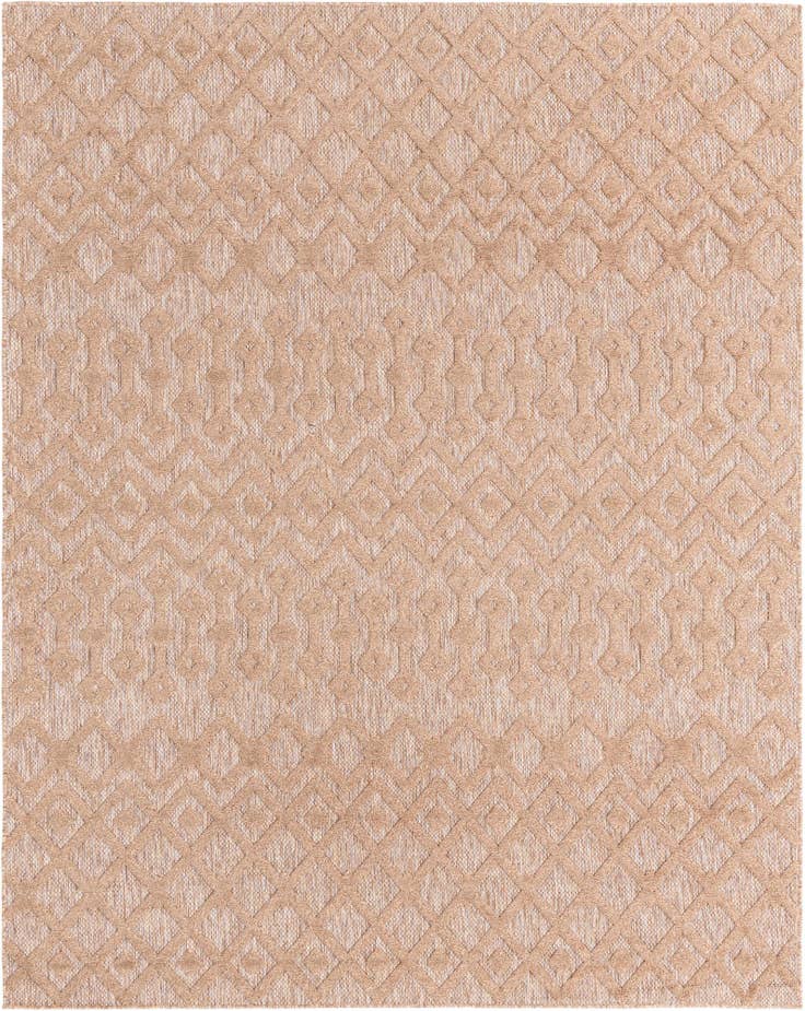 Detail image of 7' 10 x 10' Easy-Clean Trellis Textured Indoor / Outdoor Rug