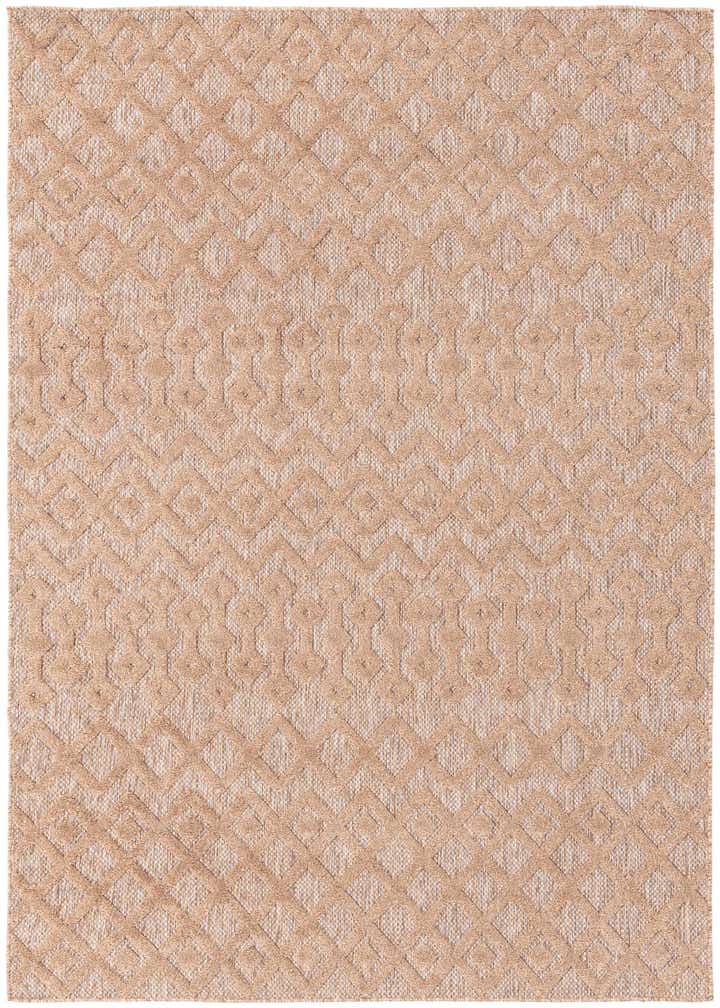 6' x 9' Easy-Clean Trellis Textured Indoor / Outdoor Rug
