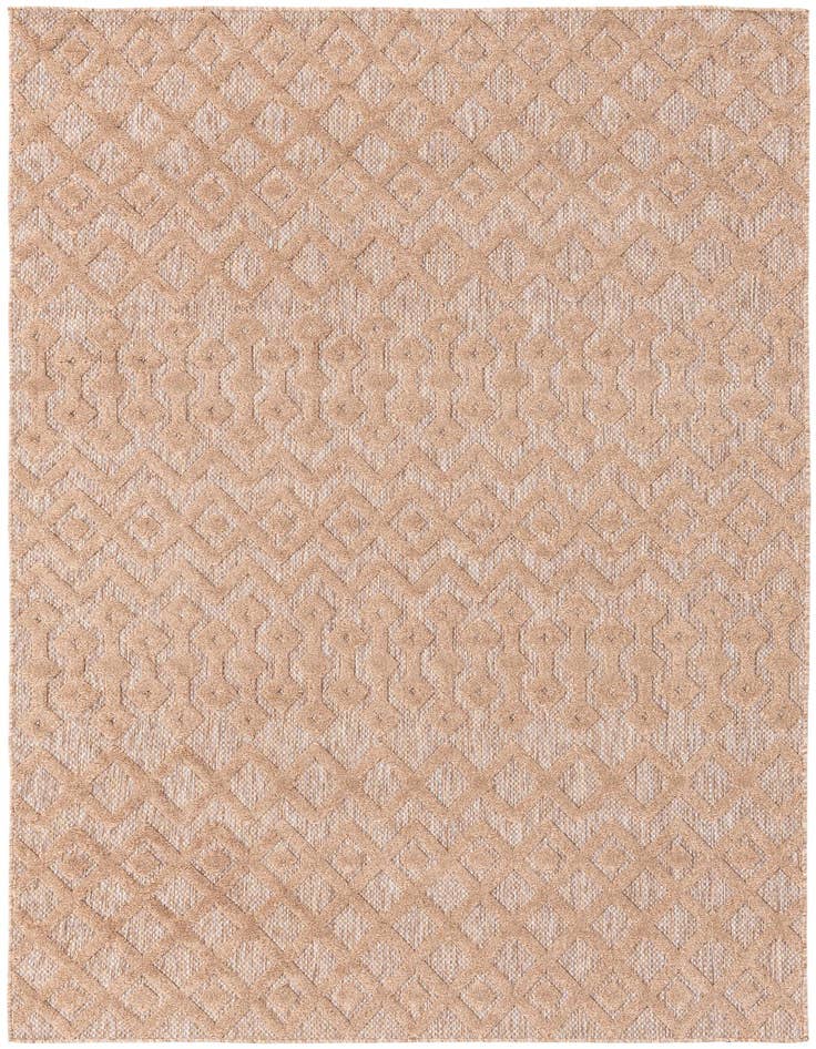Detail image of 6' x 9' Easy-Clean Trellis Textured Indoor / Outdoor Rug