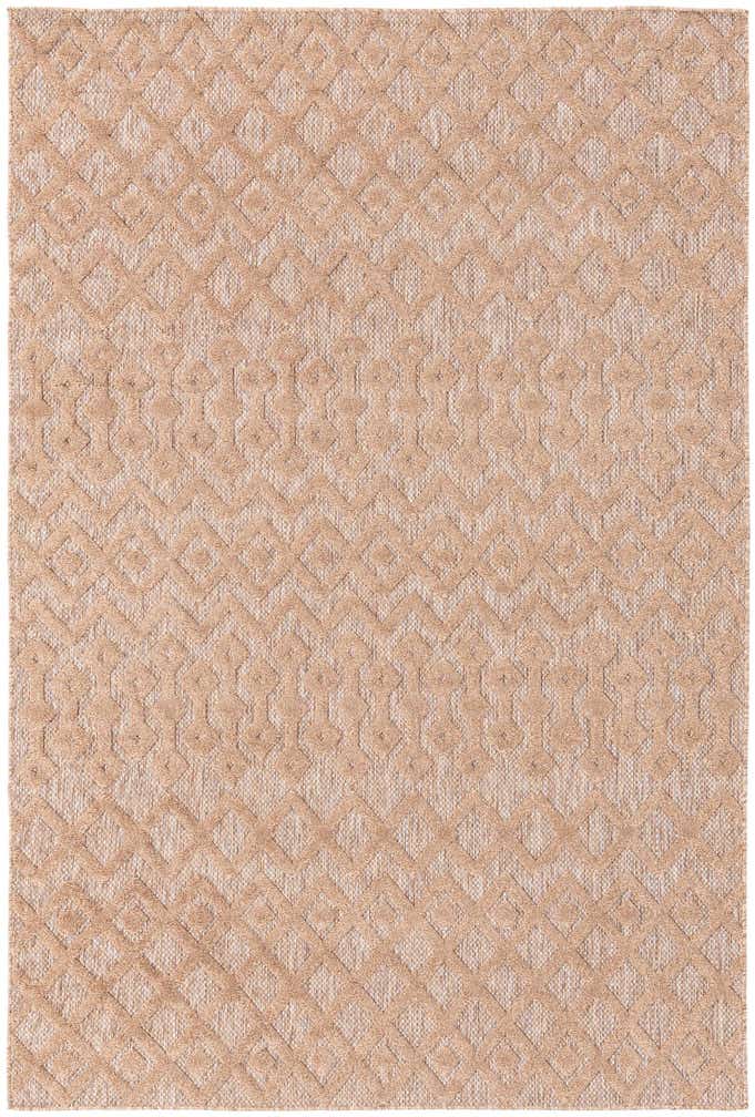 6' x 9' Easy-Clean Trellis Textured Indoor / Outdoor Rug