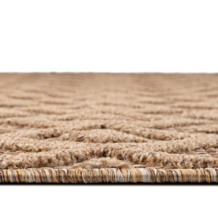 9' x 12' Easy-Clean Trellis Textured Indoor / Outdoor Rug