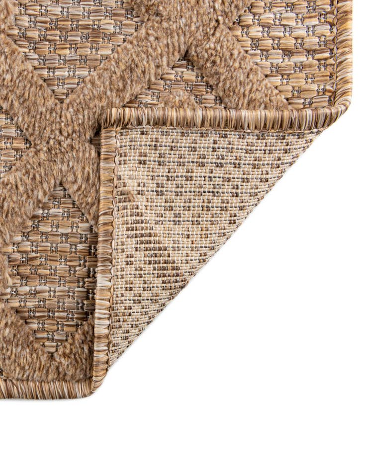 Detail image of 9' x 12' Easy-Clean Trellis Textured Indoor / Outdoor Rug