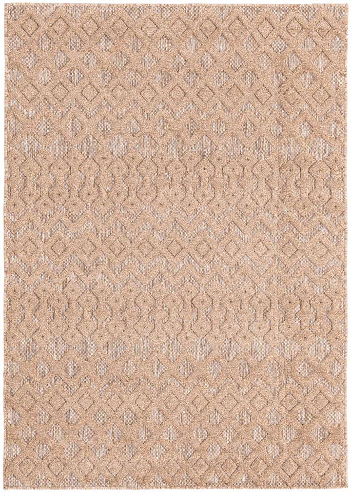 4' x 6' Easy-Clean Trellis Textured Indoor / Outdoor Rug