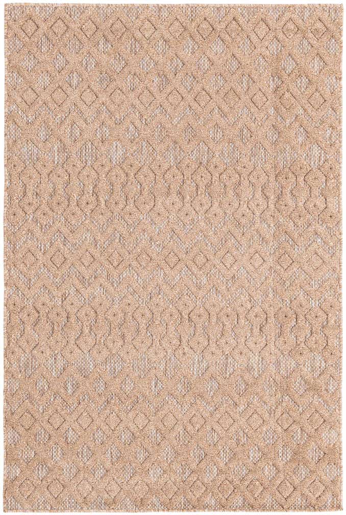 4' x 6' Easy-Clean Trellis Textured Indoor / Outdoor Rug