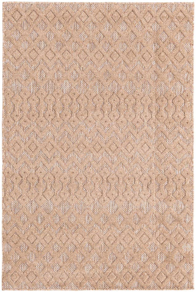 Detail image of 4' x 6' Easy-Clean Trellis Textured Indoor / Outdoor Rug