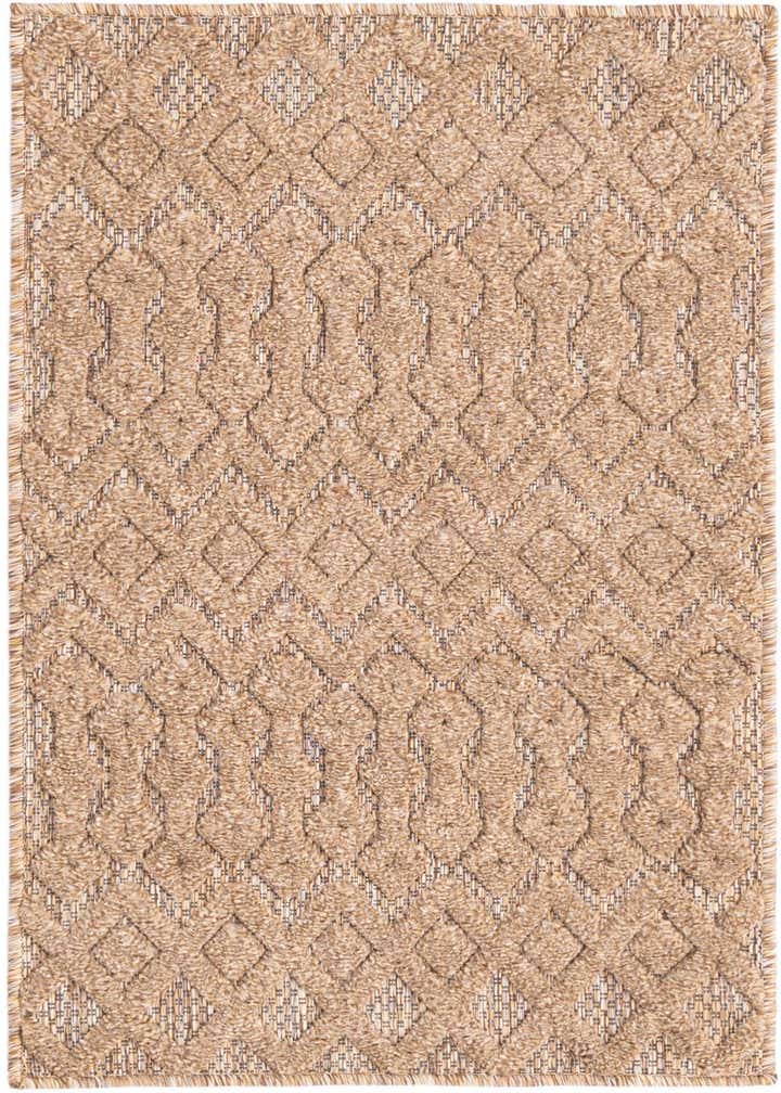 2' x 3' Easy-Clean Trellis Textured Indoor / Outdoor Rug