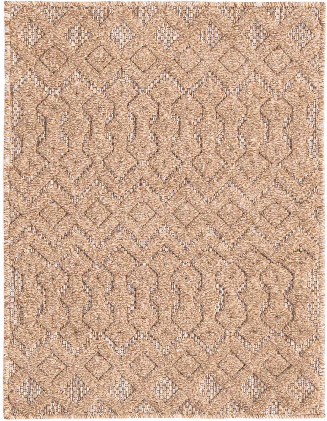 2' x 3' Easy-Clean Trellis Textured Indoor / Outdoor Rug