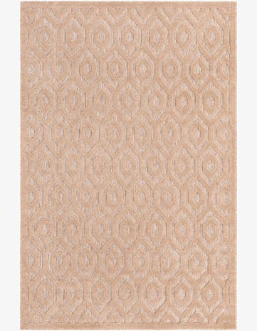6' x 9' Easy-Clean Trellis Textured Indoor / Outdoor Rug