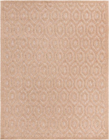 7' 10 x 10' Easy-Clean Trellis Textured Indoor / Outdoor Rug