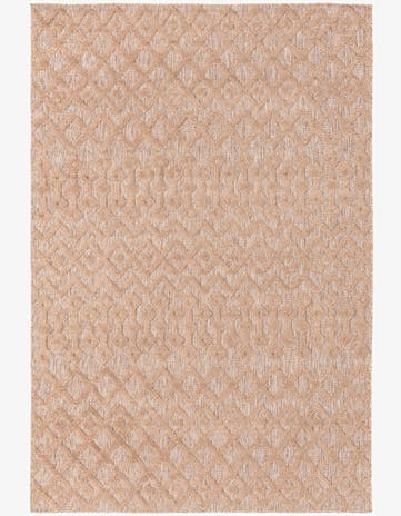 6' x 9' Easy-Clean Trellis Textured Indoor / Outdoor Rug
