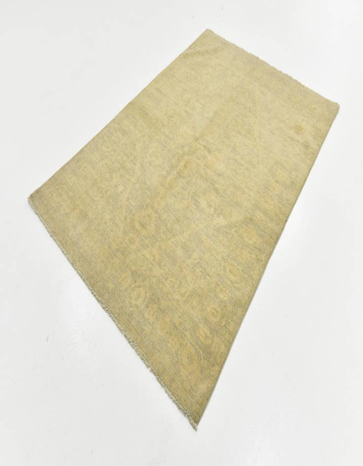 Detail image of 4' 7 x 6' 6  Hand Knotted Over-Dyed Ziegler Rug