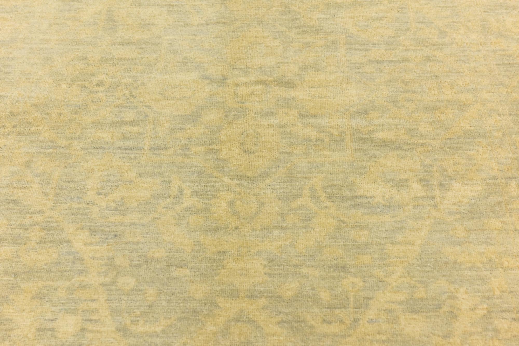 4' 7 x 6' 6 Hand Knotted Over-Dyed Ziegler Rug