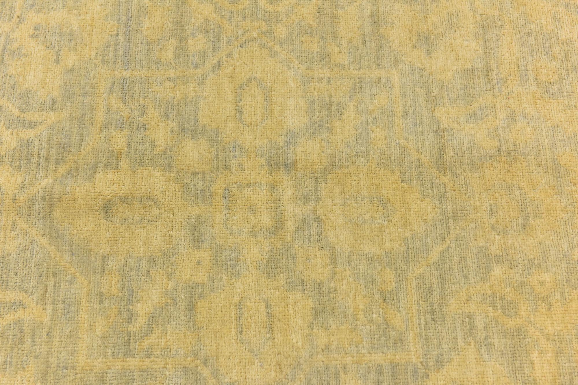 4' 7 x 6' 6 Hand Knotted Over-Dyed Ziegler Rug