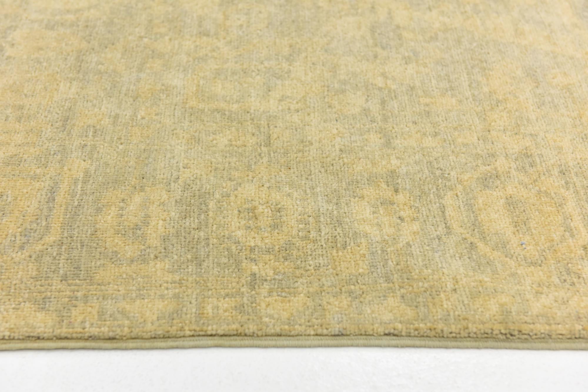 4' 7 x 6' 6 Hand Knotted Over-Dyed Ziegler Rug