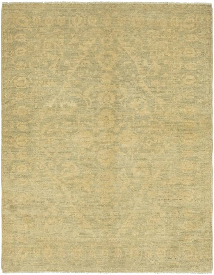 Detail image of 4' 7 x 6' 6 Hand Knotted Over-Dyed Ziegler Rug