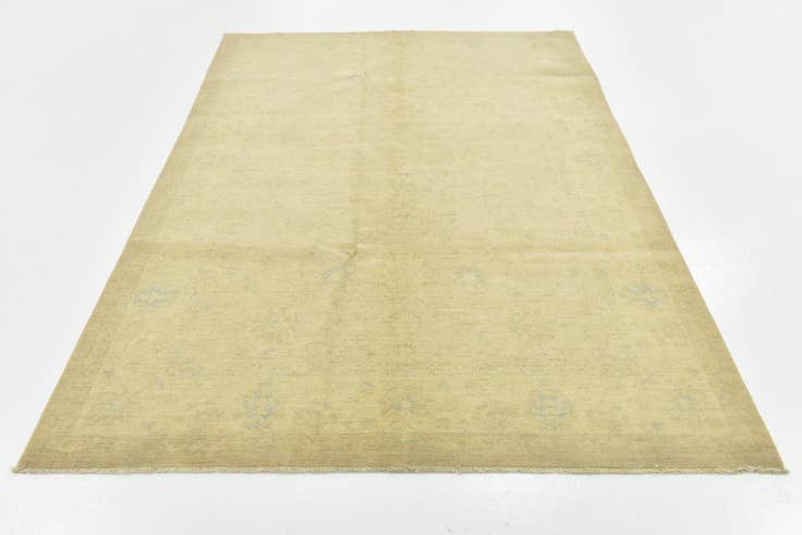 Detail image of 5' 7 x 8' Hand Knotted Over-Dyed Ziegler Rug