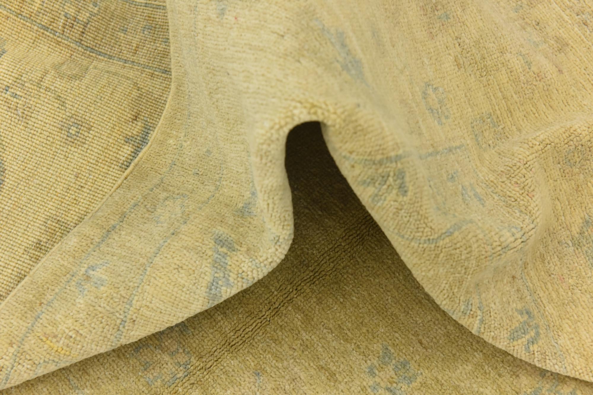 6' 5 x 9' 7 Hand Knotted Over-Dyed Ziegler Rug