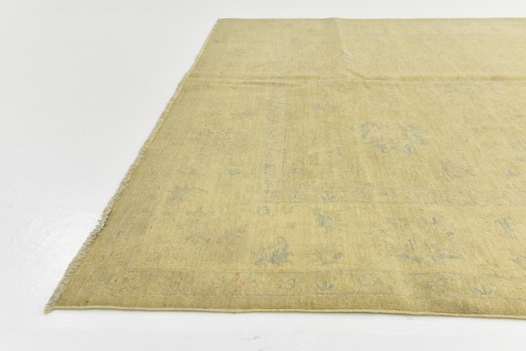 6' 5 x 9' 7 Hand Knotted Over-Dyed Ziegler Rug