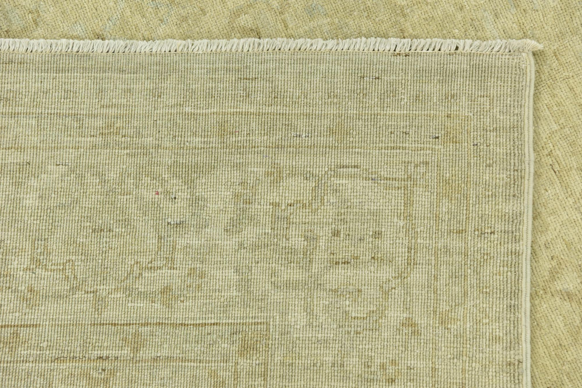 5' 8 x 9' 2 Hand Knotted Over-Dyed Ziegler Wool Rug