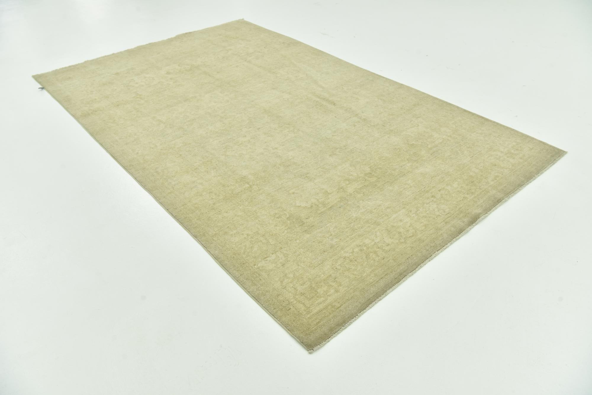 5' 8 x 9' 2 Hand Knotted Over-Dyed Ziegler Wool Rug