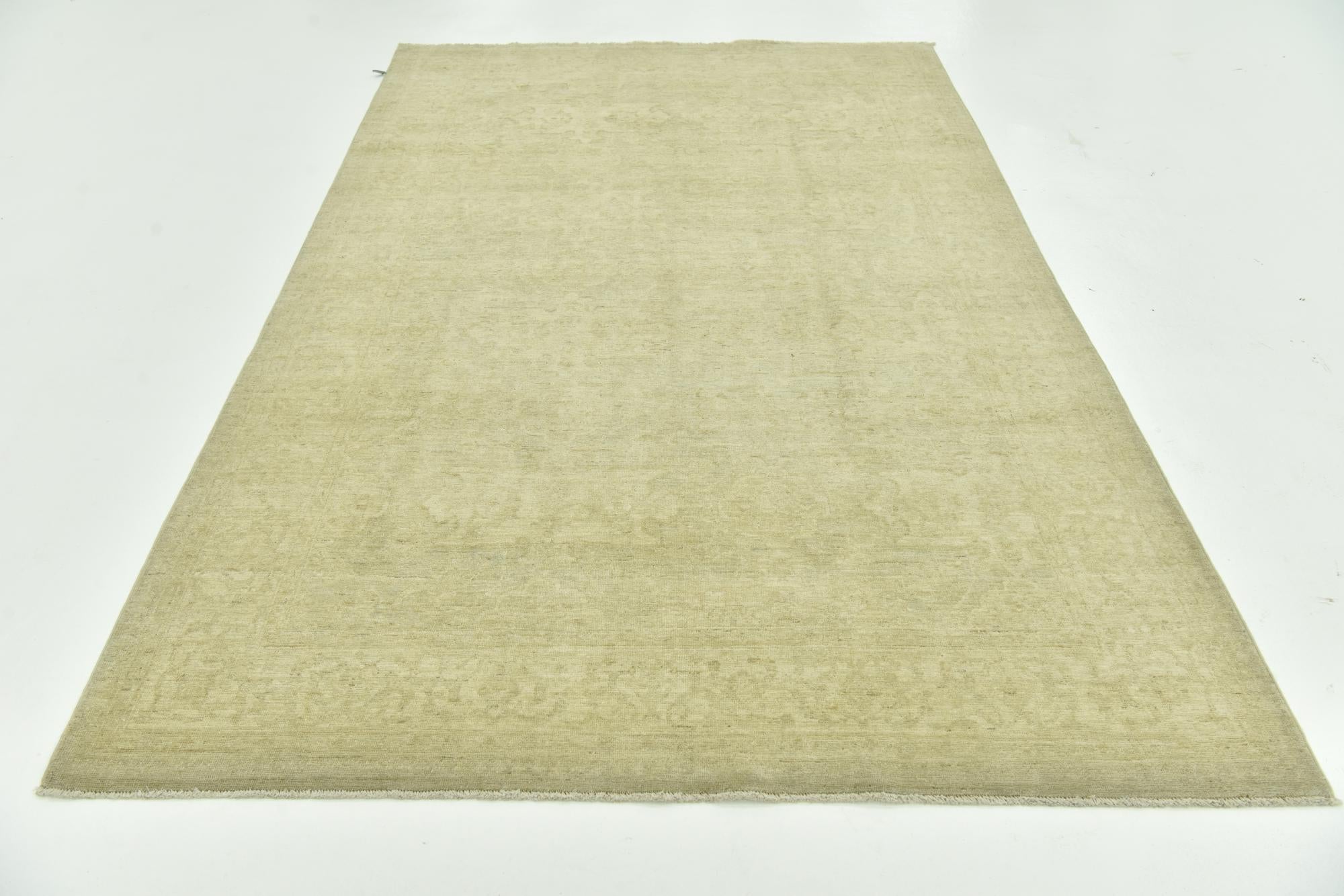 5' 8 x 9' 2 Hand Knotted Over-Dyed Ziegler Wool Rug