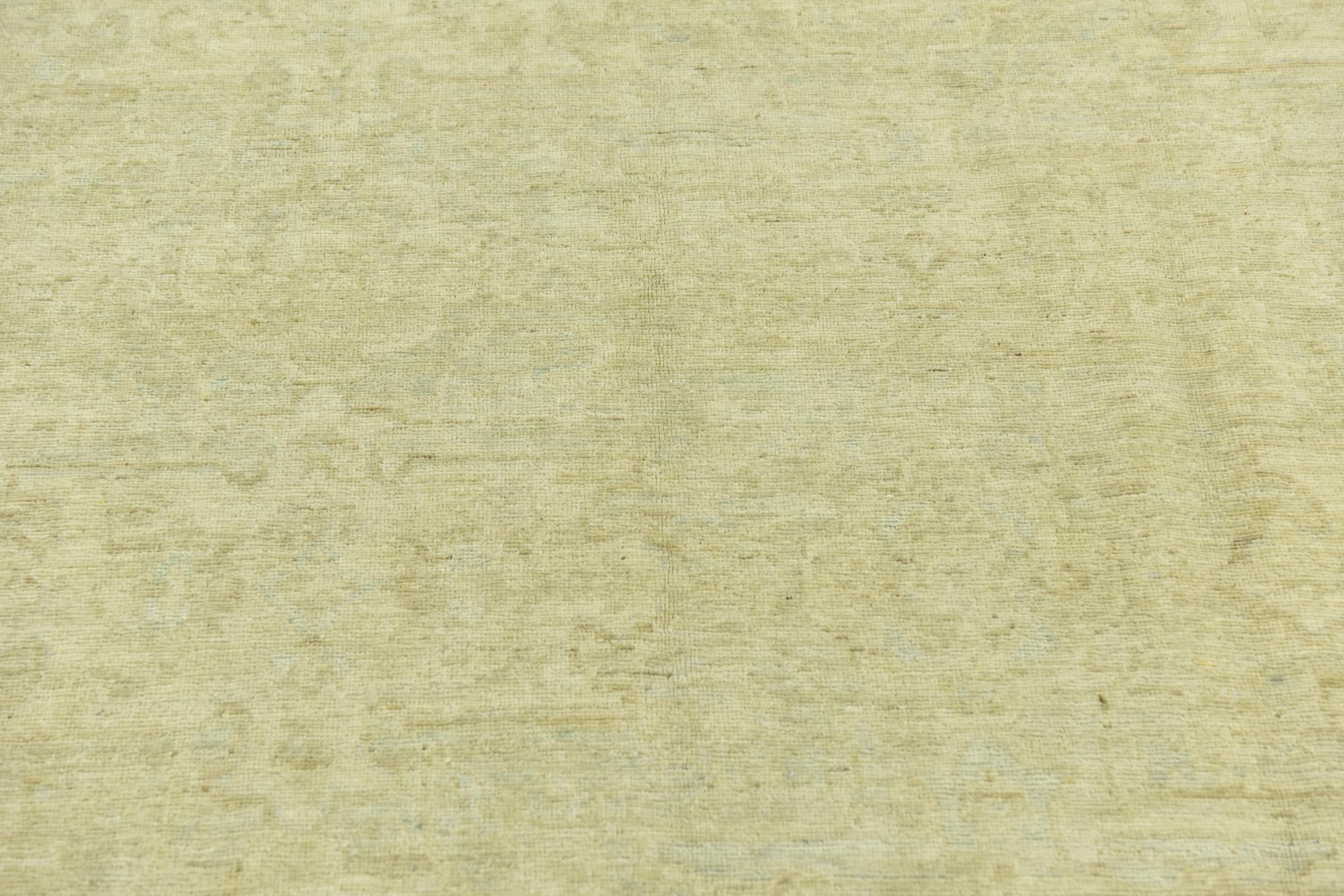 5' 8 x 9' 2 Hand Knotted Over-Dyed Ziegler Wool Rug