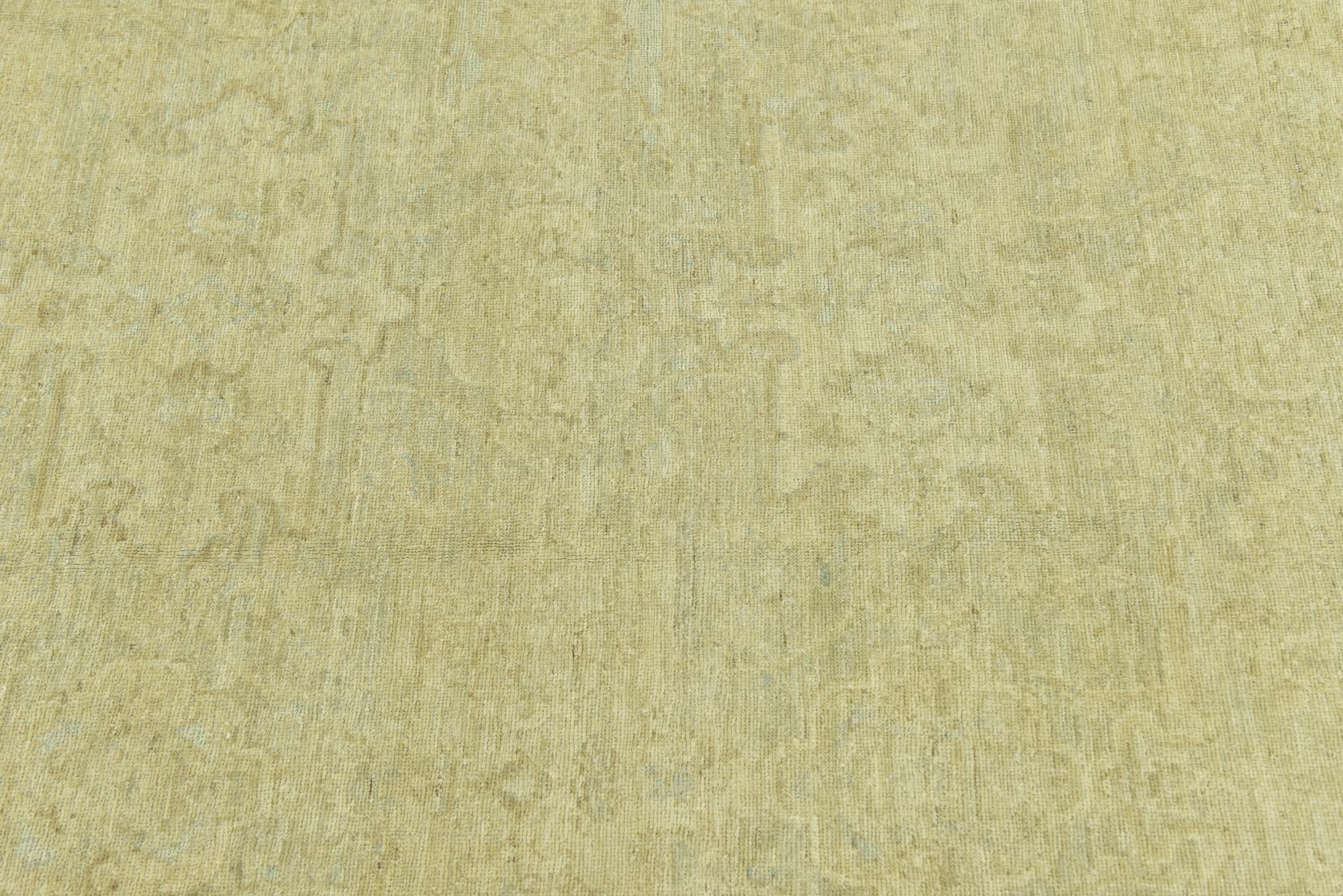 5' 8 x 9' 2 Hand Knotted Over-Dyed Ziegler Wool Rug