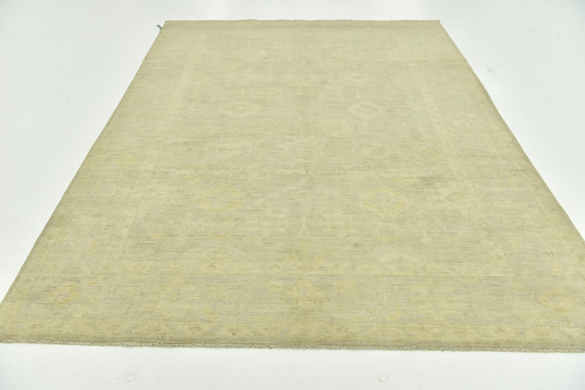 6' 8 x 9' 1 Hand Knotted Over-Dyed Ziegler Rug