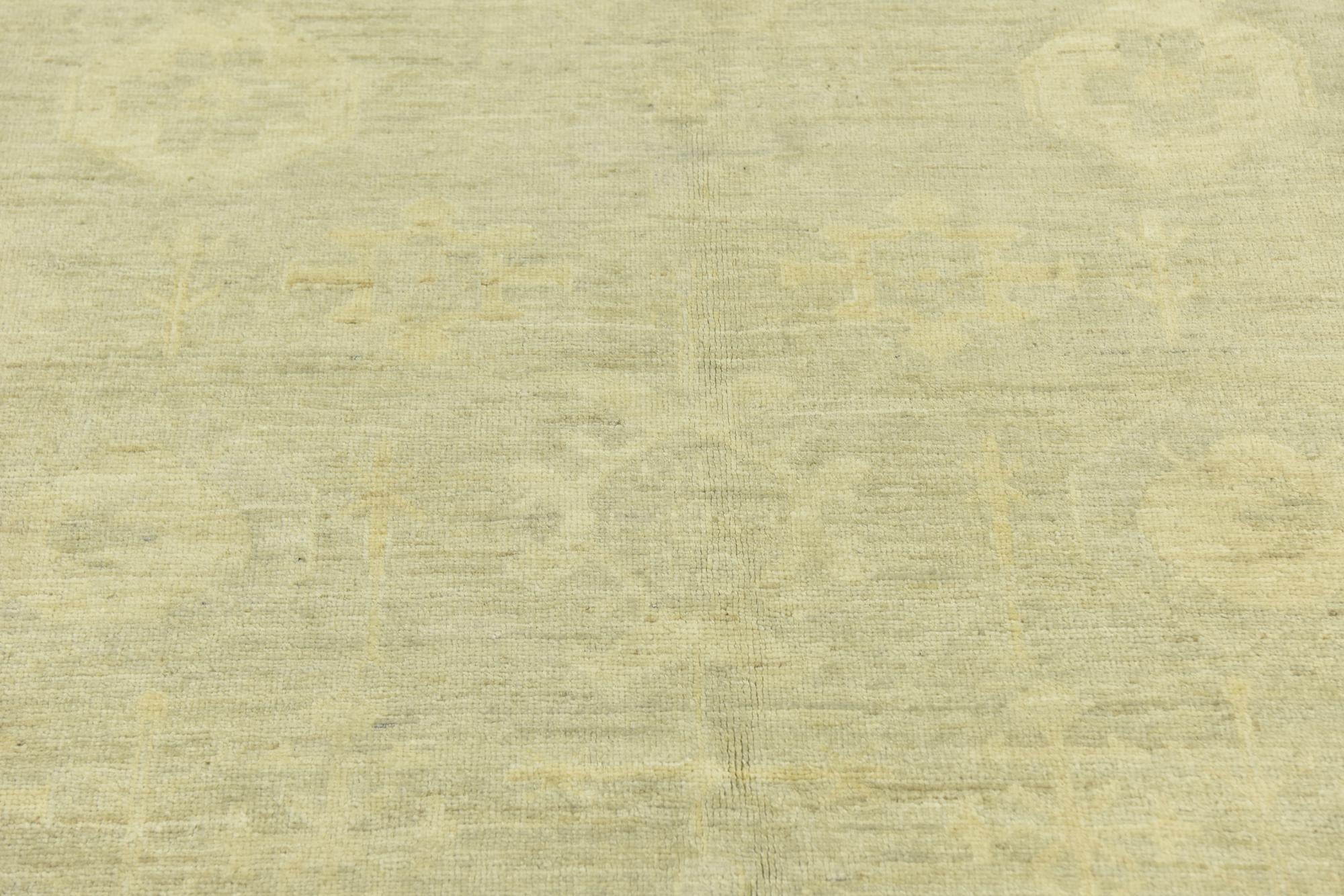 6' 8 x 9' 1 Hand Knotted Over-Dyed Ziegler Rug