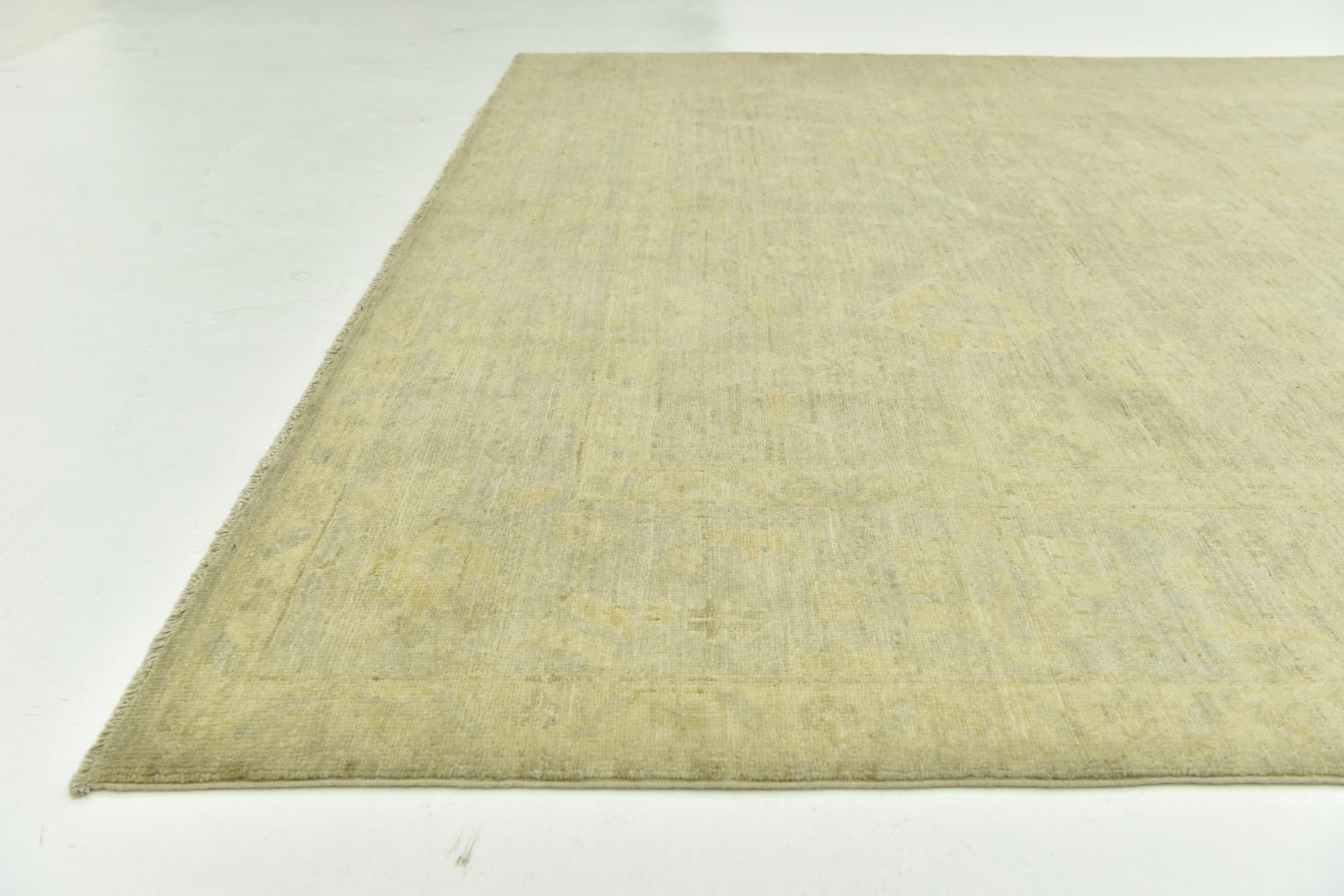 6' 8 x 9' 1 Hand Knotted Over-Dyed Ziegler Rug