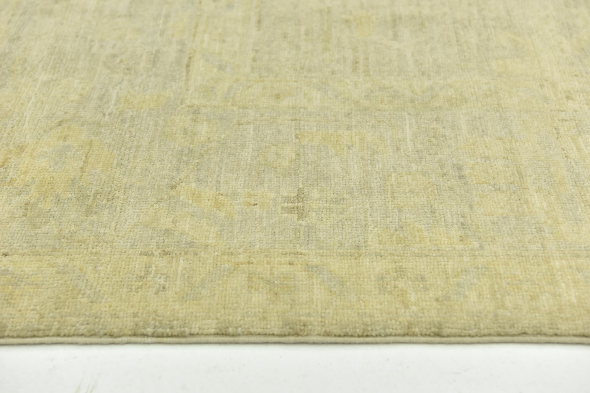 6' 8 x 9' 1 Hand Knotted Over-Dyed Ziegler Rug