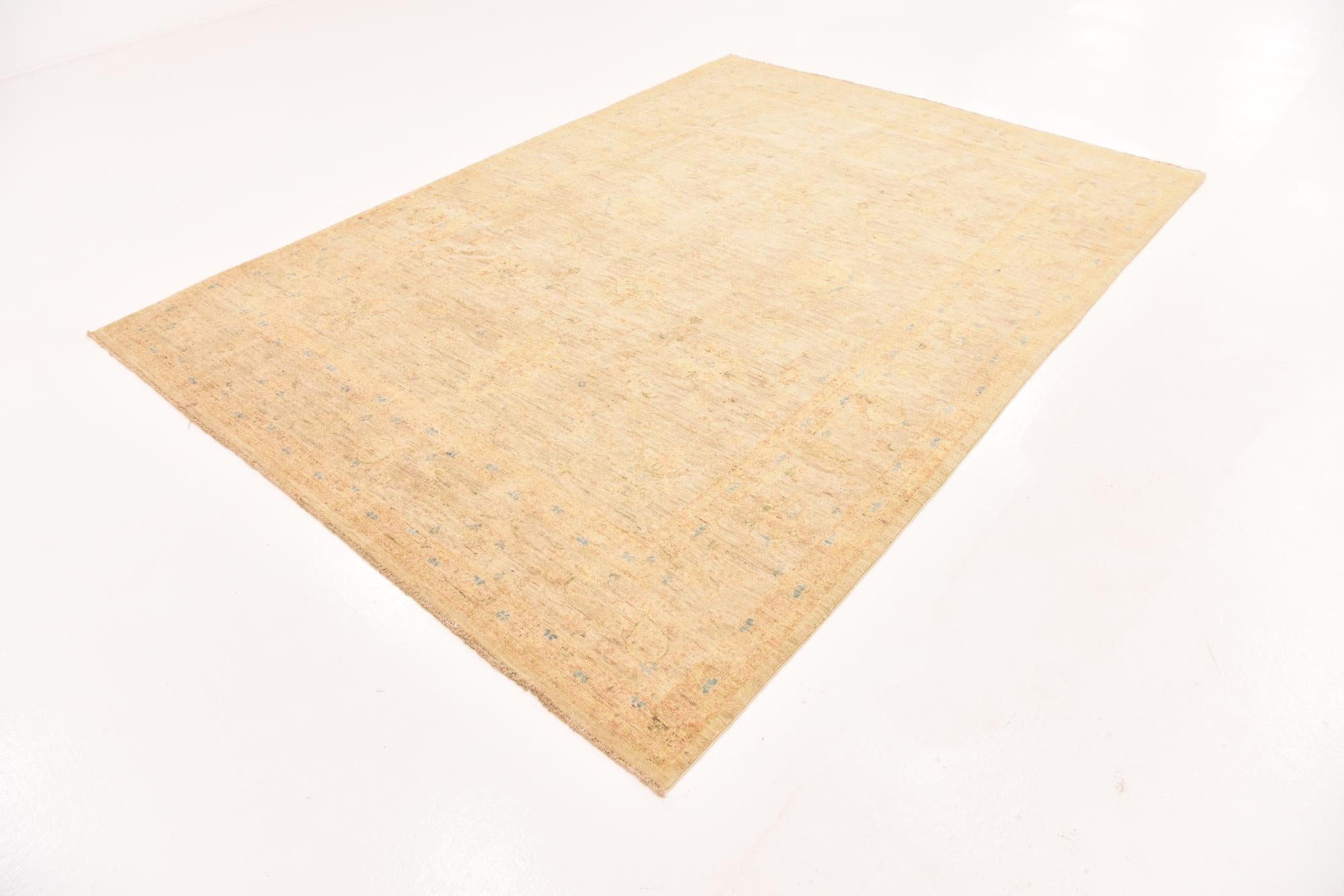6' 9 x 9' 5 Hand Knotted Over-Dyed Ziegler Rug