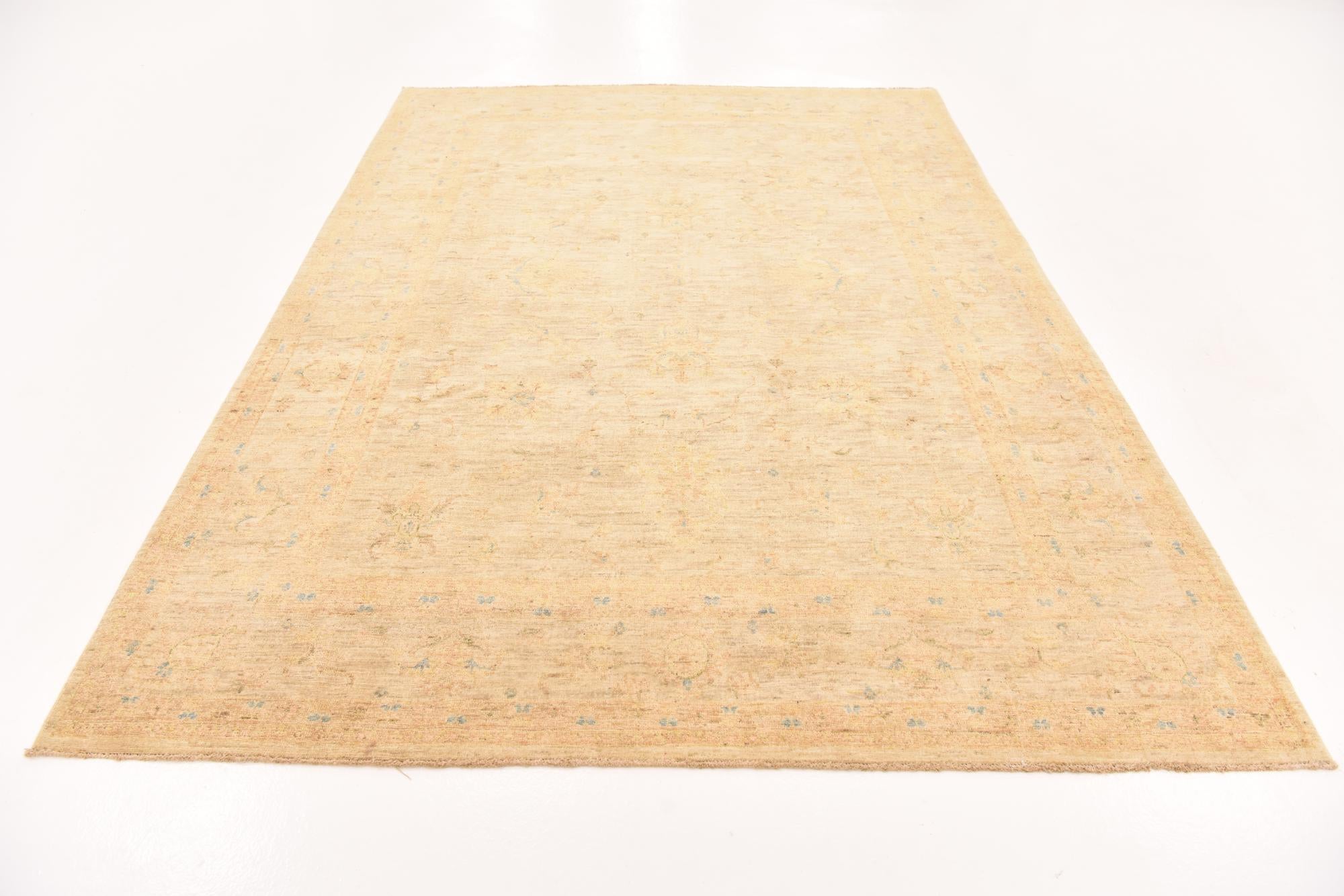 6' 9 x 9' 5 Hand Knotted Over-Dyed Ziegler Rug