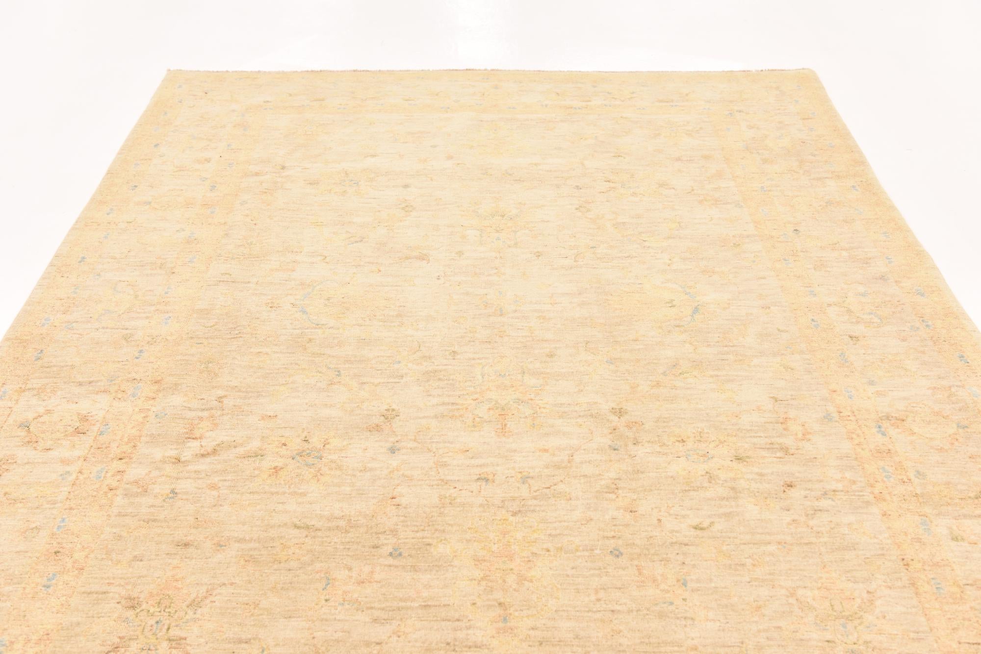 6' 9 x 9' 5 Hand Knotted Over-Dyed Ziegler Rug