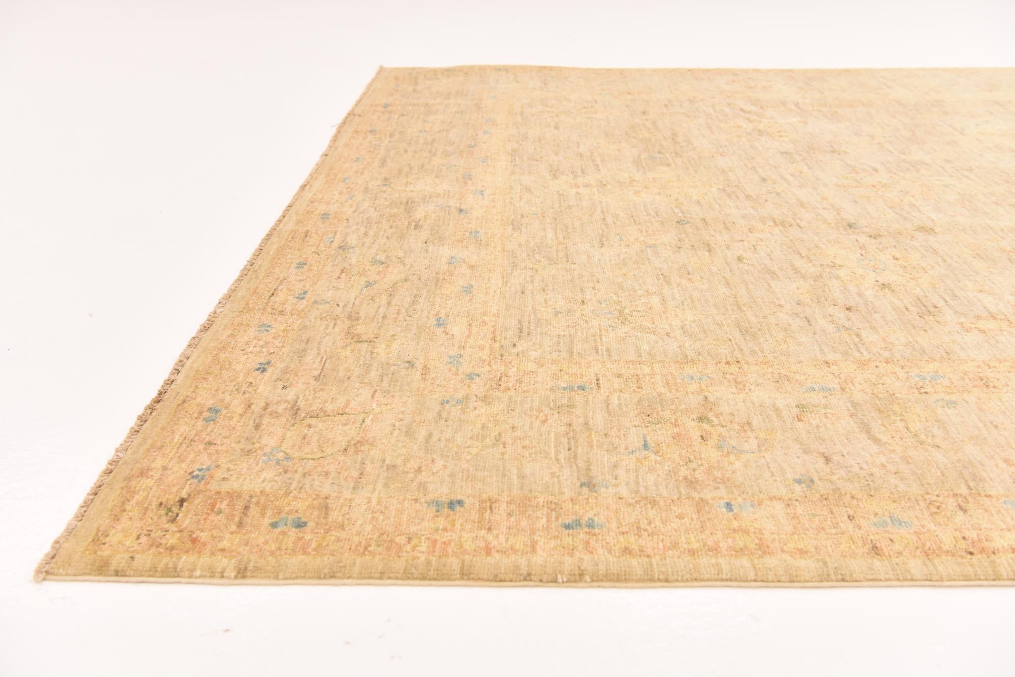 6' 9 x 9' 5 Hand Knotted Over-Dyed Ziegler Rug