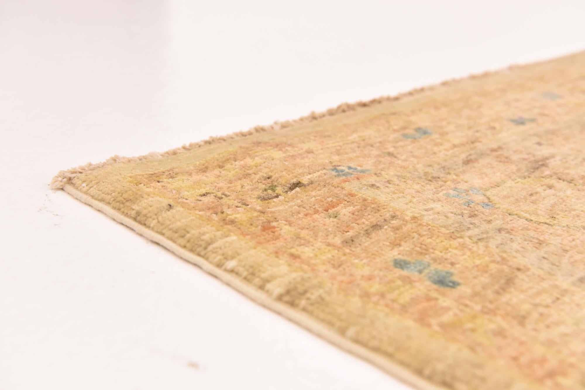 6' 9 x 9' 5 Hand Knotted Over-Dyed Ziegler Rug