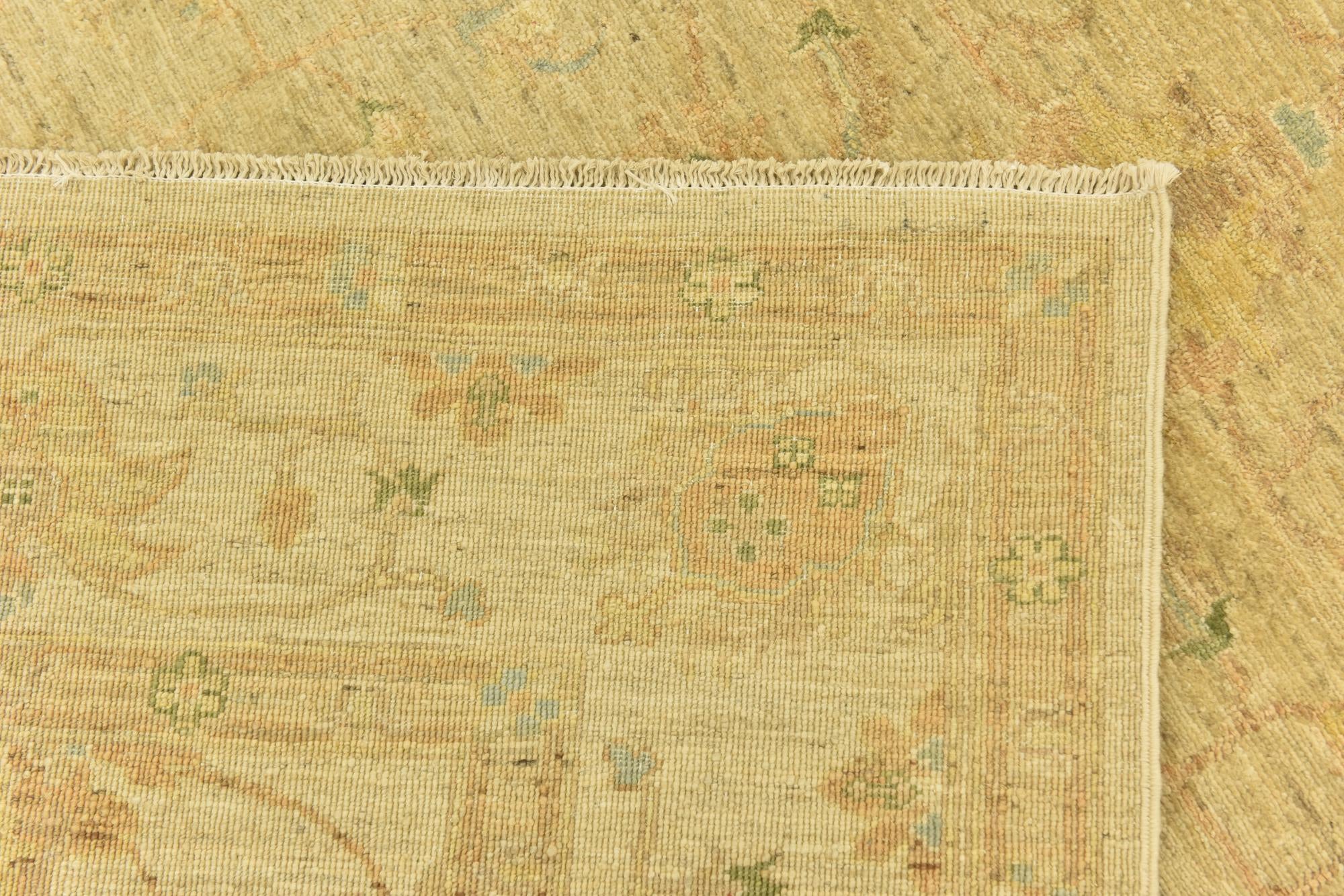 5' 7 x 7' 8 Hand Knotted Over-Dyed Ziegler Rug