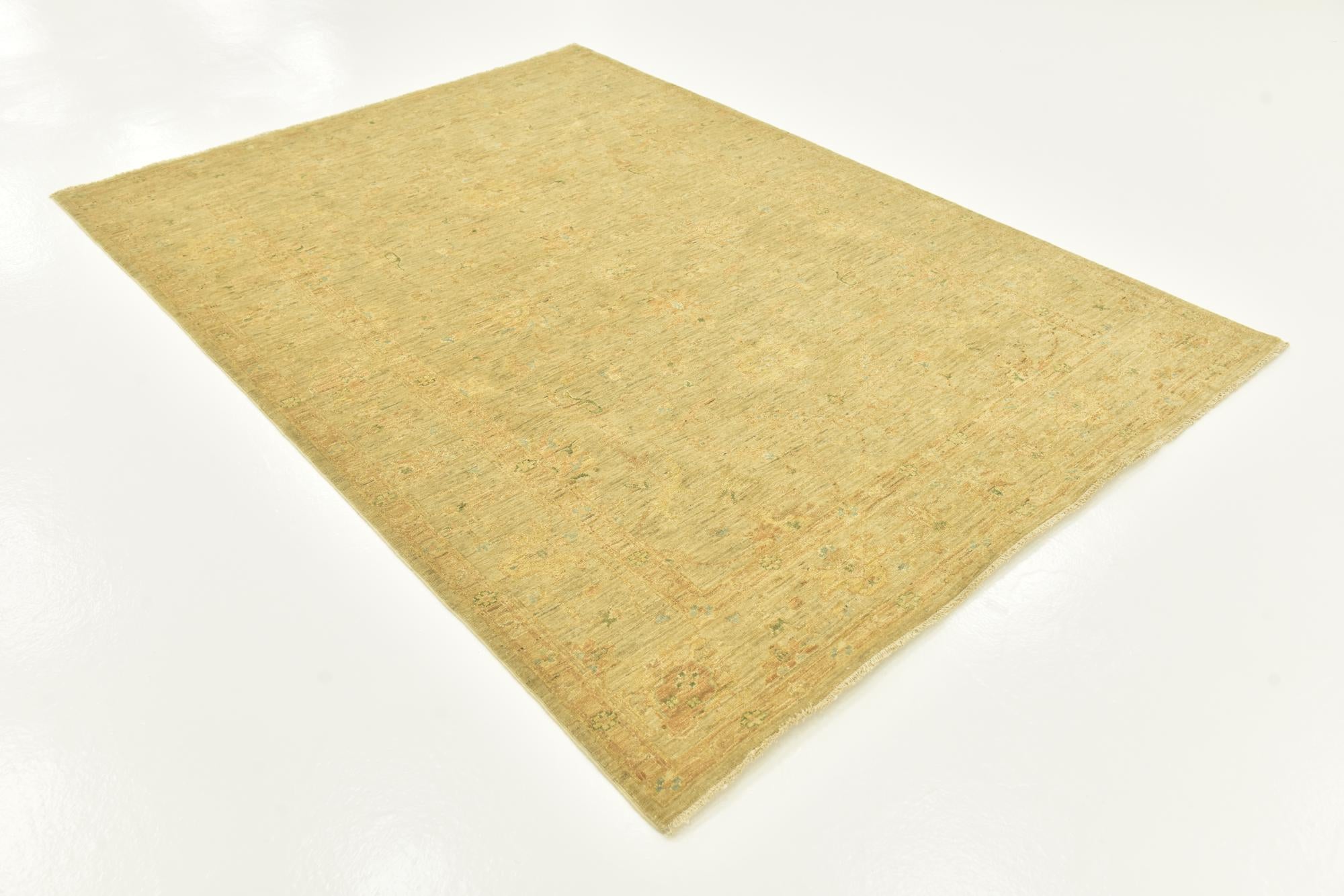 5' 7 x 7' 8 Hand Knotted Over-Dyed Ziegler Rug