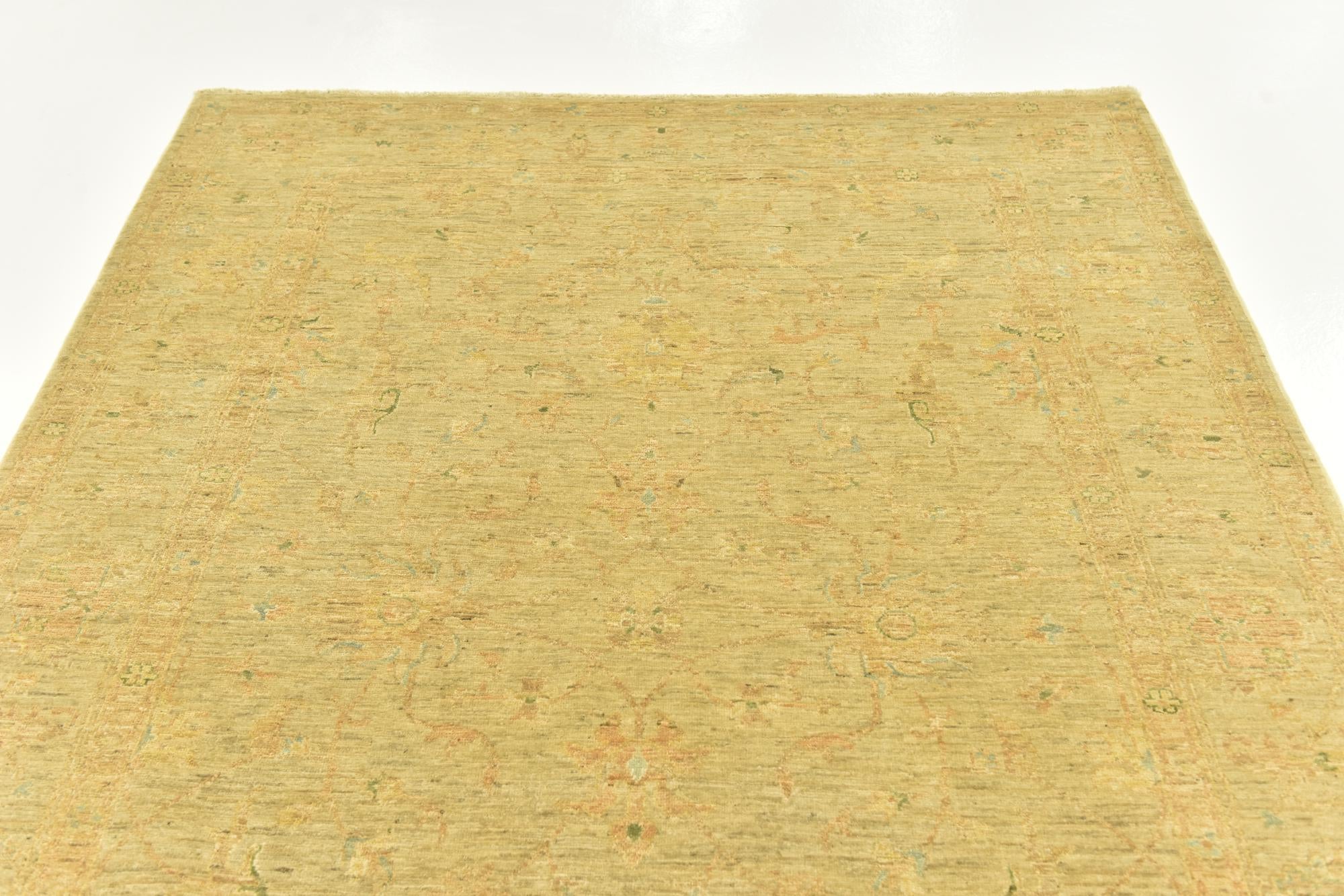 5' 7 x 7' 8 Hand Knotted Over-Dyed Ziegler Rug
