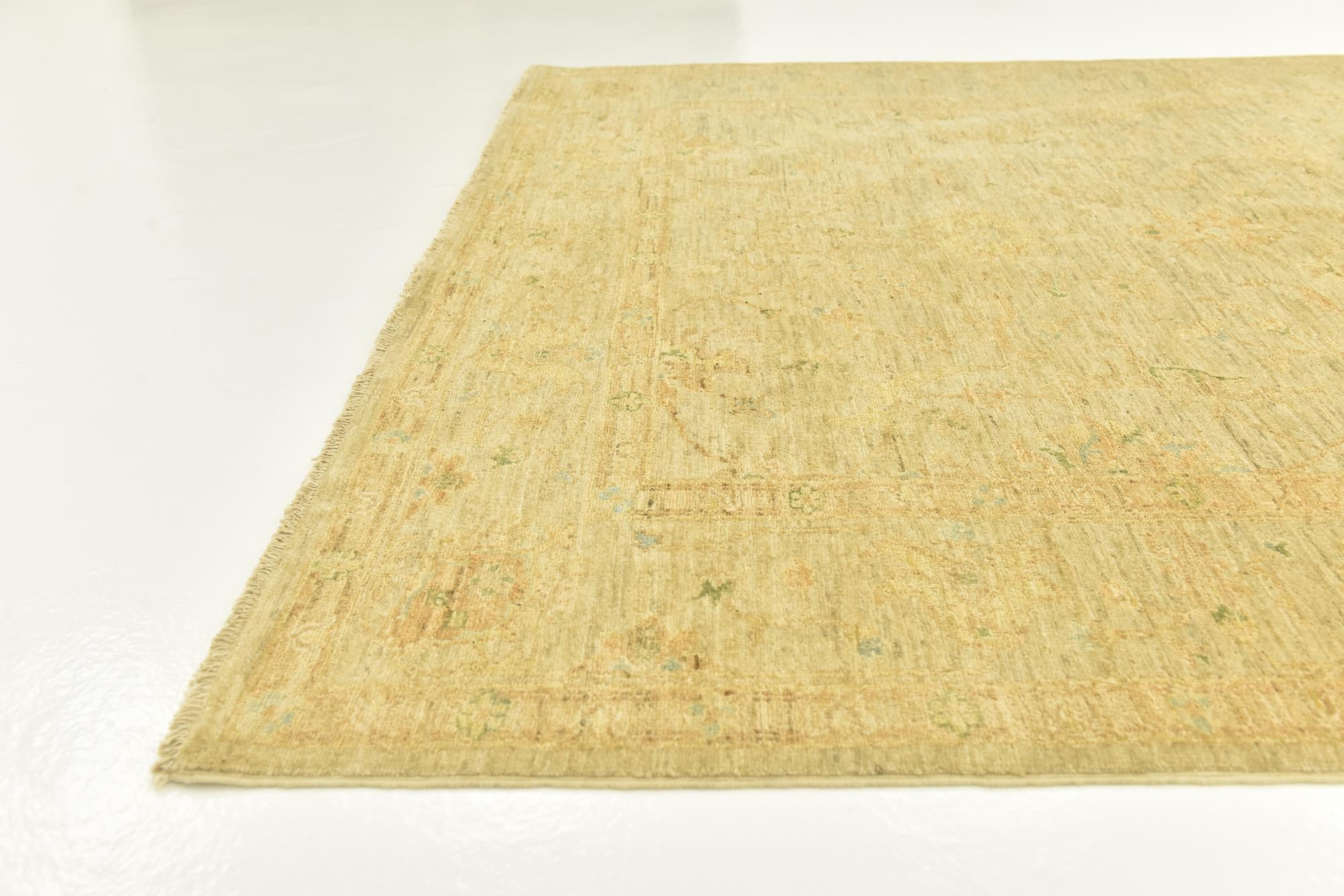 5' 7 x 7' 8 Hand Knotted Over-Dyed Ziegler Rug