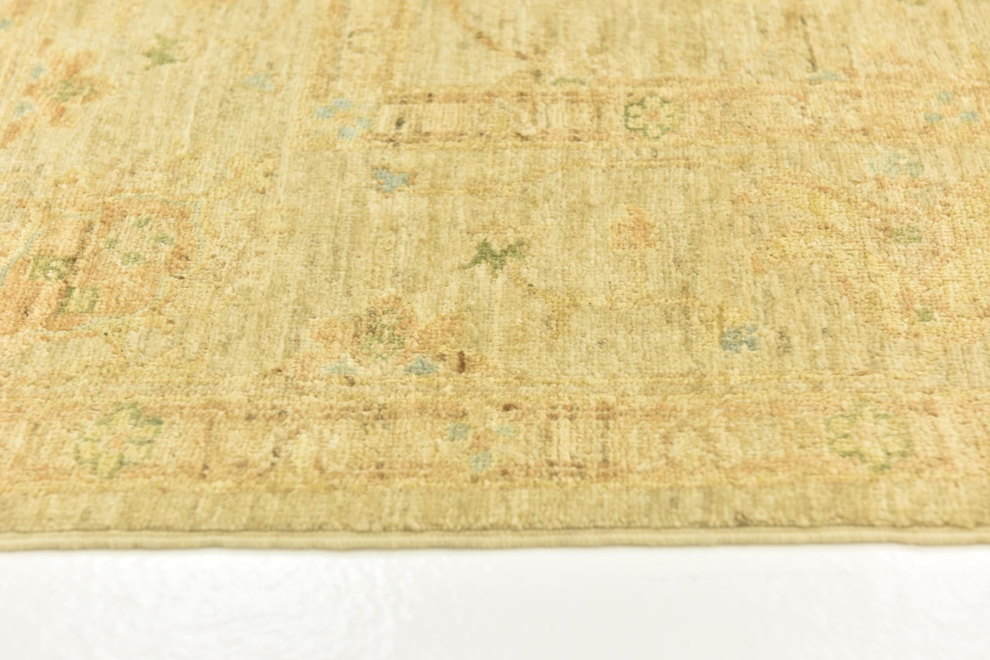 5' 7 x 7' 8 Hand Knotted Over-Dyed Ziegler Rug