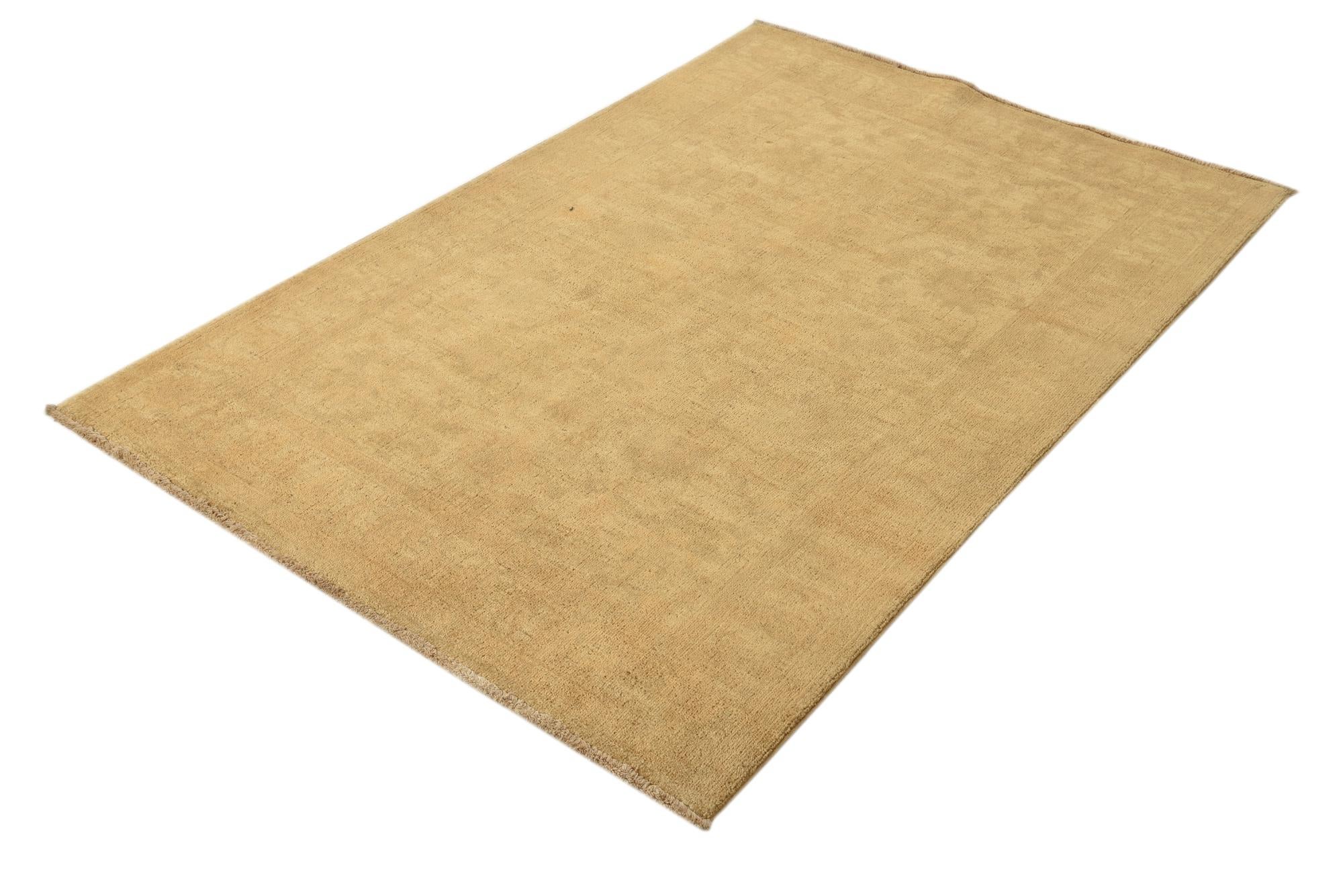 4' x 6' Hand Knotted Over-Dyed Ziegler Rug
